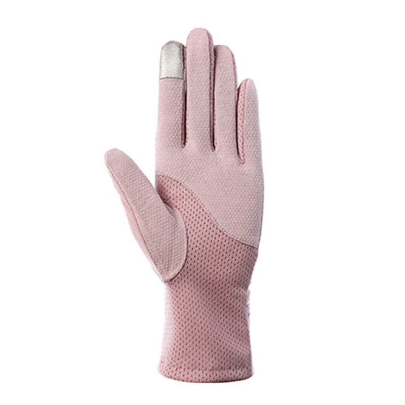 Sunscreen Lace Gloves Women Summer Spring Women Touch Screen Anti Uv Slip Resistant Driving Gloves Breathable Guantes