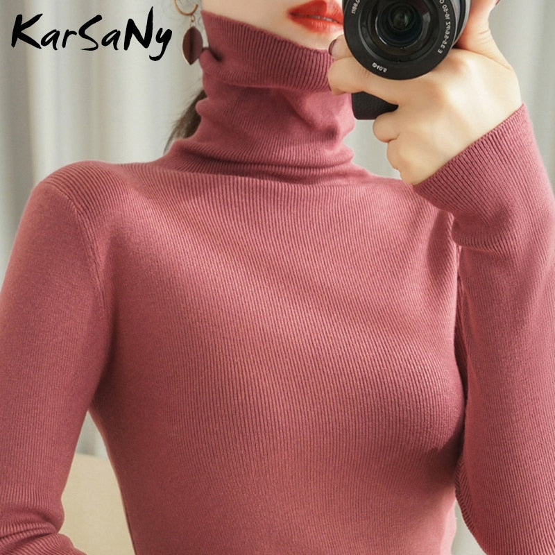 Women&#39;s Sweater Winter Clothes Women 2021 Black Turtleneck Sweaters Winter Warm Women&#39;s Turtlenecks Pullover Sweater Autumn Pull