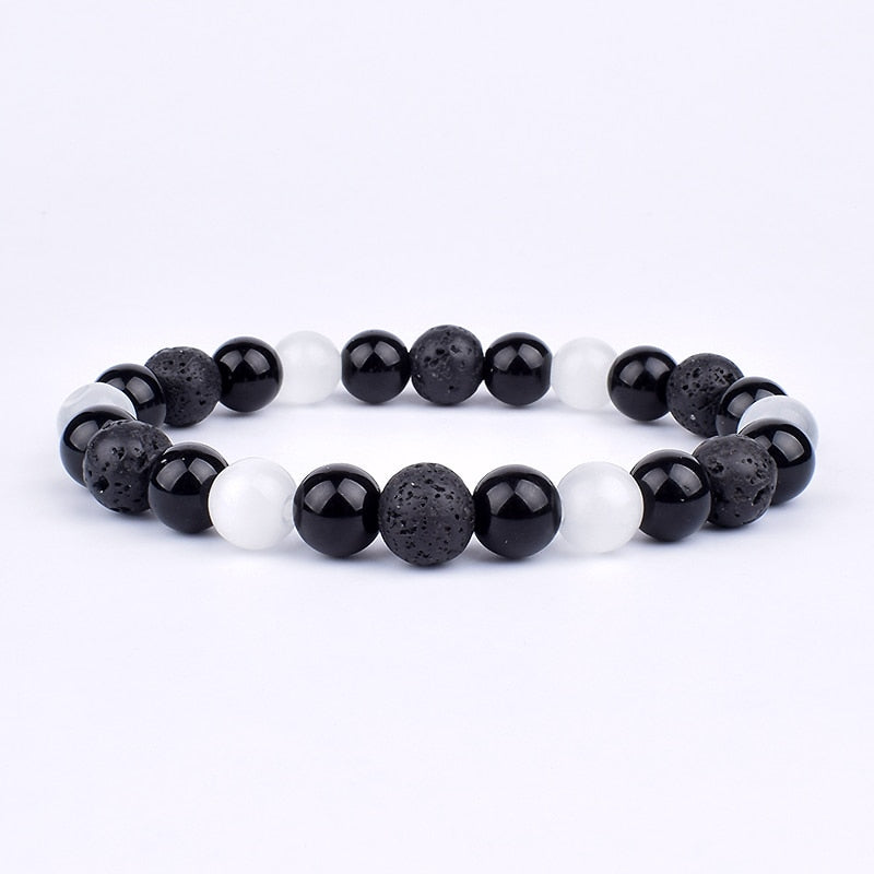 Natural Tiger Eye Hematite Men Bracelets Set Magnetic Health Protection Balance Beads Bracelets Women Reiki Healing Jewelry Gift