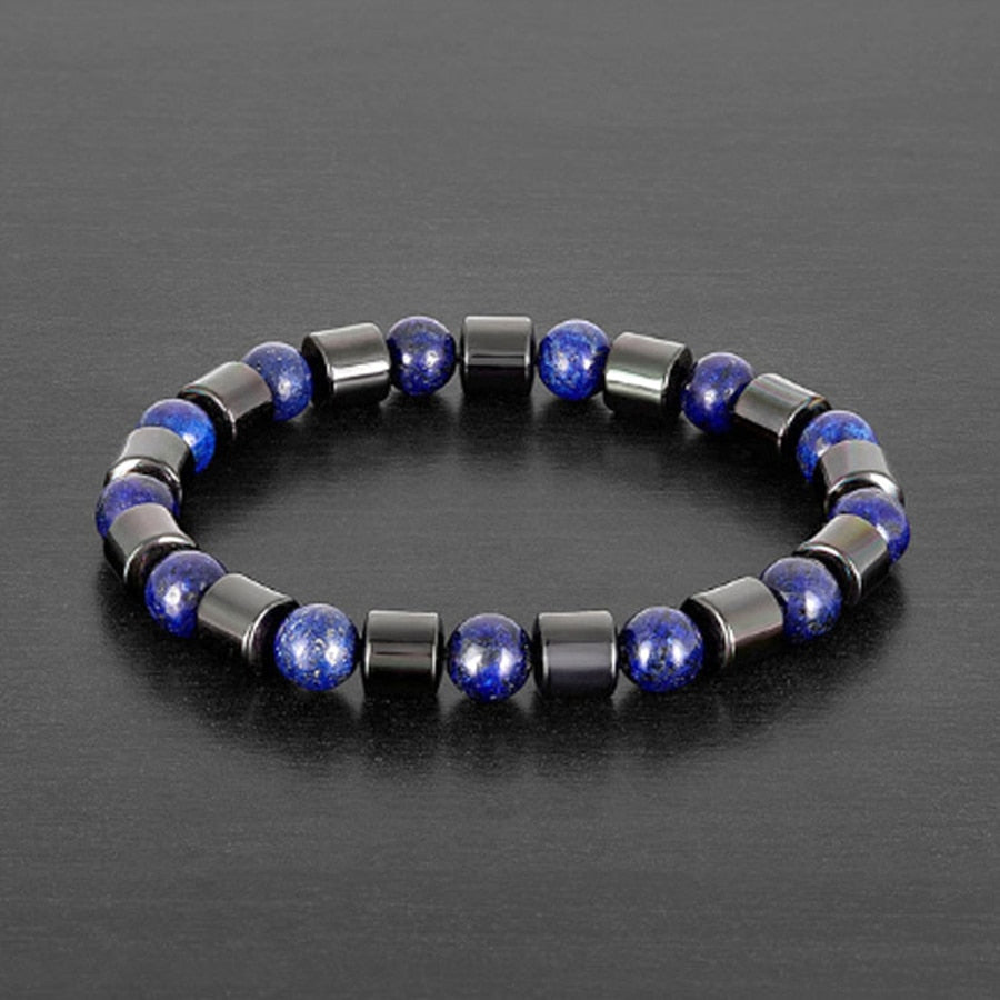 Natural Tiger Eye Hematite Men Bracelets Set Magnetic Health Protection Balance Beads Bracelets Women Reiki Healing Jewelry Gift