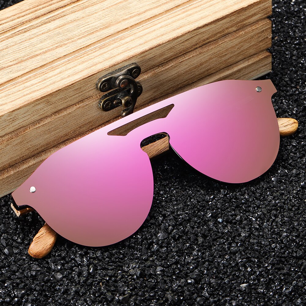 GM Women&#39;s Glasses Natural Zebra Wooden Sunglasses Men Polarized Fashion Sun Glasses Original Bamboo Oculos de sol S5030