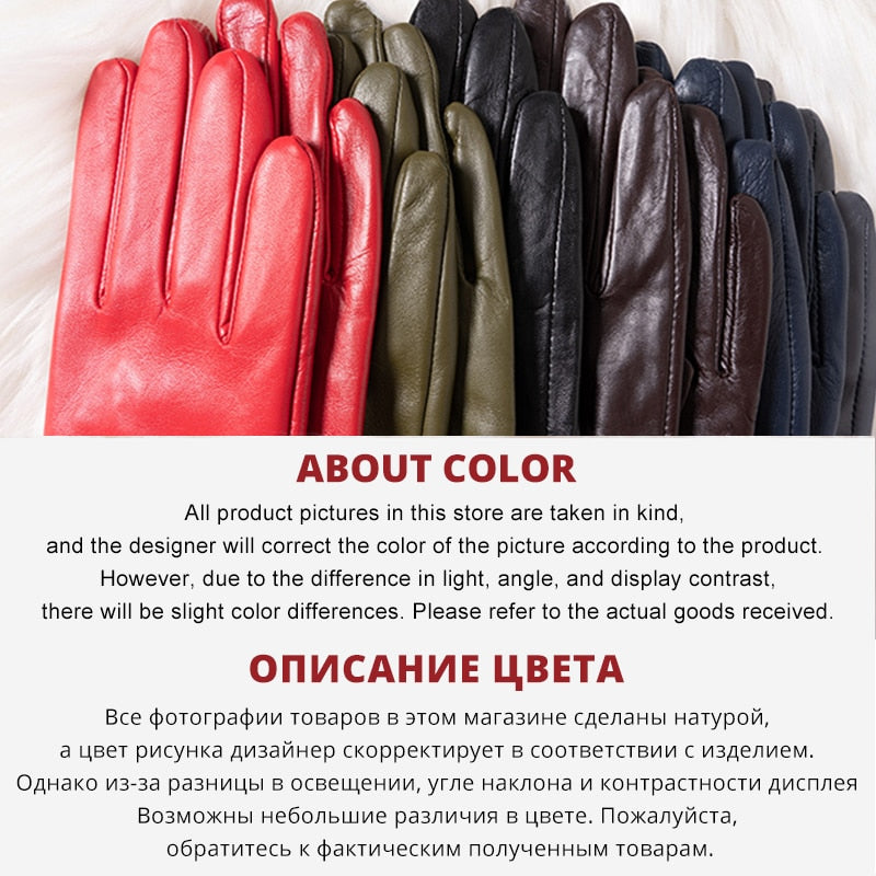 Fashion beige long leather gloves,high-grade long leather gloves women,winter genuine sheepskin women&#39;s long gloves - CSD2-50CM