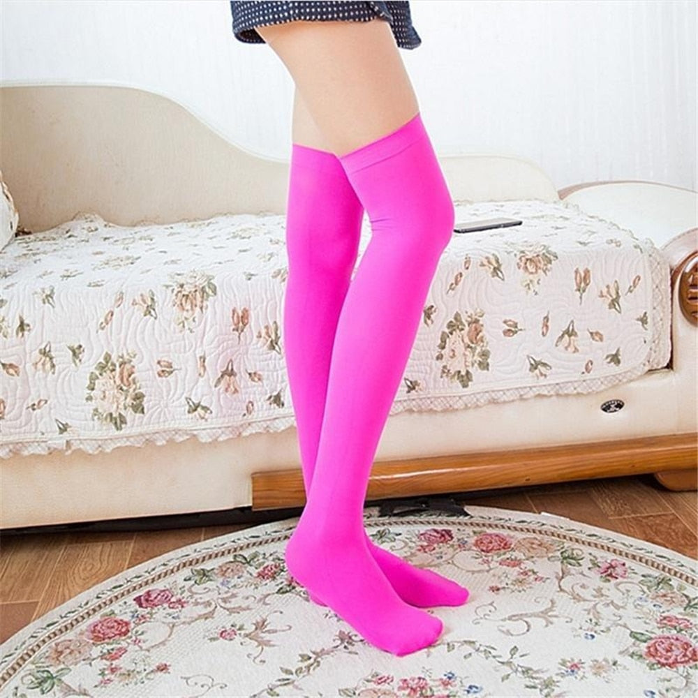 Sexy Stockings Female Thigh High Over The Knee Socks 2023 New Fashion Women's Long Cotton Stockings For Girls Ladies Women