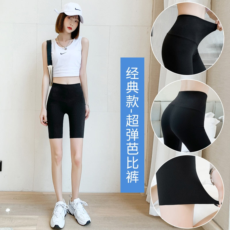 Women's Leggings Ants Shark Skin High Waist Hip Lifting Abdomen Black Winter Warm Thickened Elastic Yoga Pants Plush Lining