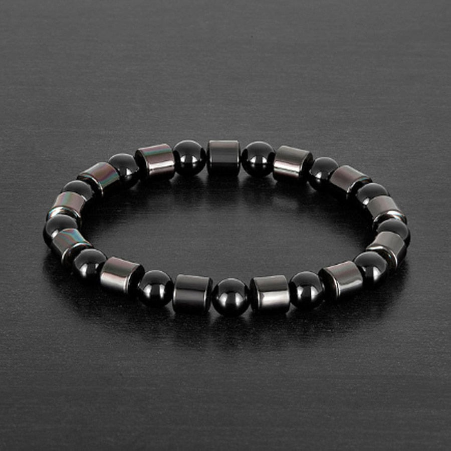 Natural Tiger Eye Hematite Men Bracelets Set Magnetic Health Protection Balance Beads Bracelets Women Reiki Healing Jewelry Gift