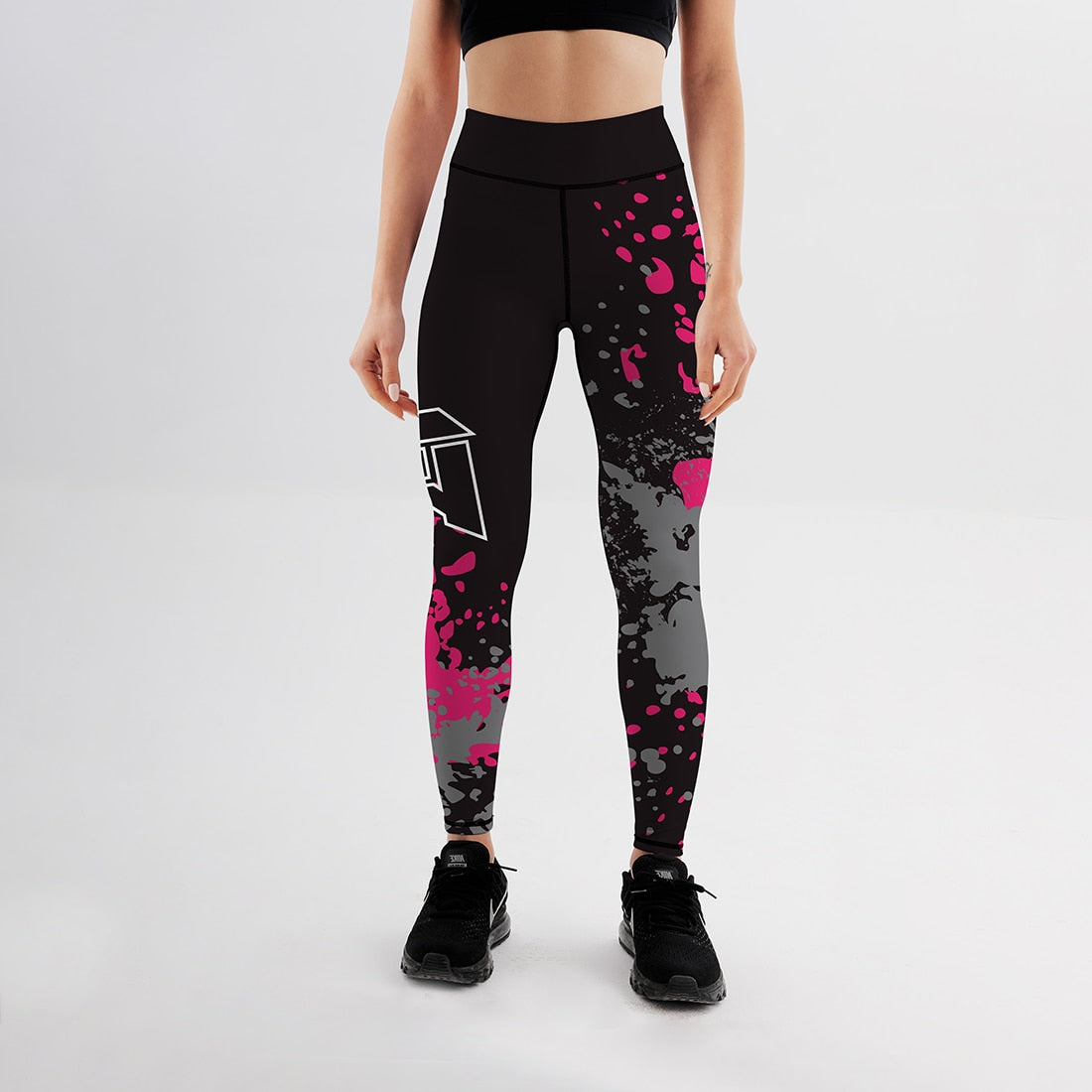 New Fashion Women High Waist Workout Leggings Printed Punk Women's Fitness Stretchy Trousers Casual Slim Pants Leggings 6 Styles