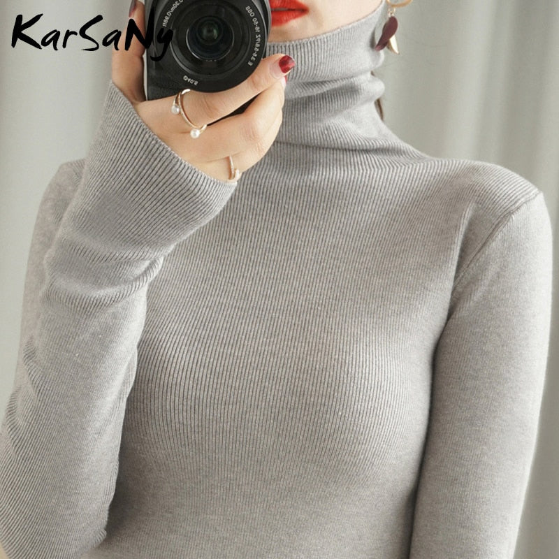 Women&#39;s Sweater Winter Clothes Women 2021 Black Turtleneck Sweaters Winter Warm Women&#39;s Turtlenecks Pullover Sweater Autumn Pull