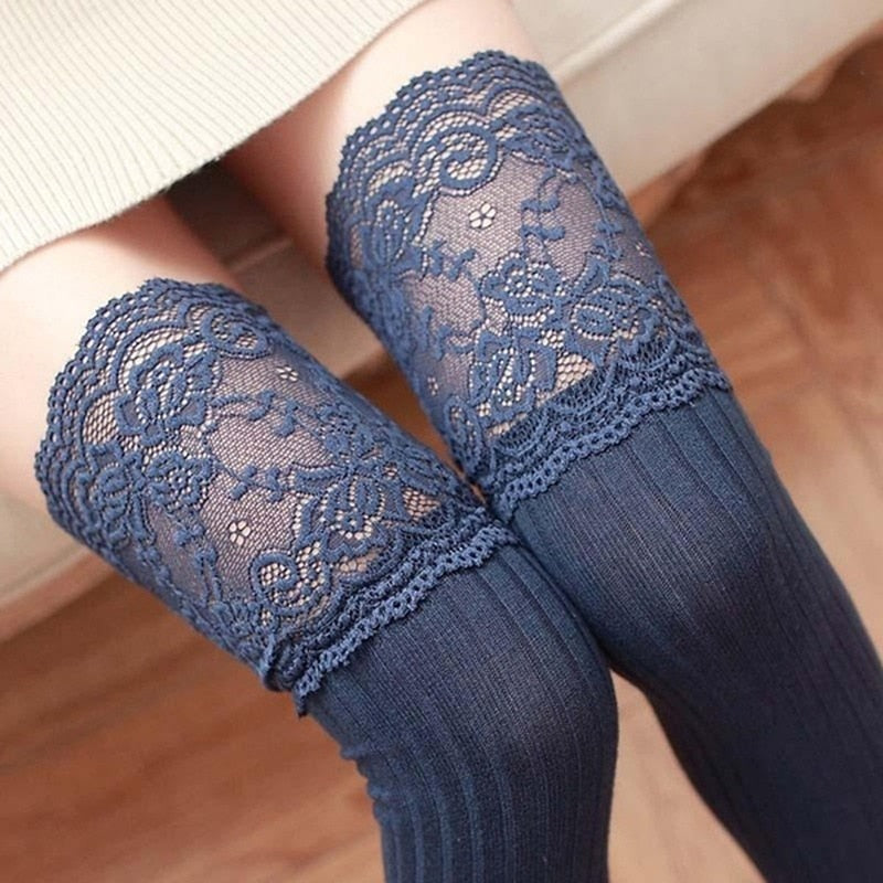 Sexy Stockings Female Thigh High Over The Knee Socks 2023 New Fashion Women's Long Cotton Stockings For Girls Ladies Women