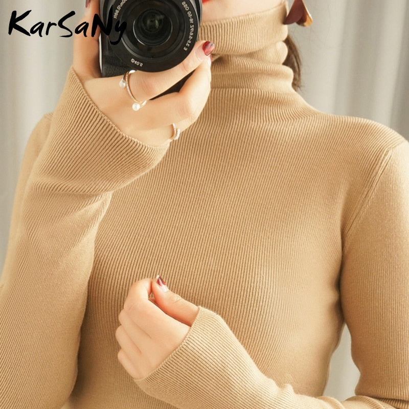 Women&#39;s Sweater Winter Clothes Women 2021 Black Turtleneck Sweaters Winter Warm Women&#39;s Turtlenecks Pullover Sweater Autumn Pull