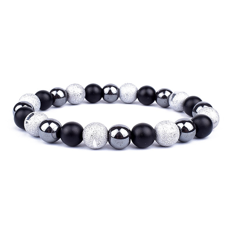 Natural Tiger Eye Hematite Men Bracelets Set Magnetic Health Protection Balance Beads Bracelets Women Reiki Healing Jewelry Gift