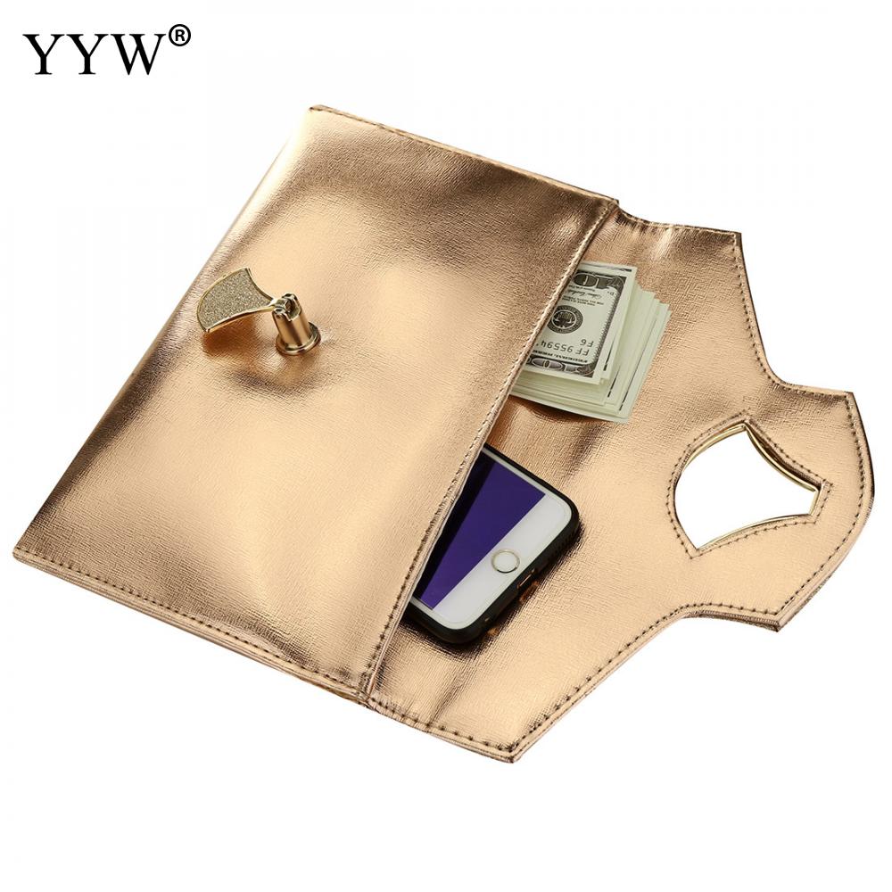 gold Evening Clutch Bags For Women 2019 Leather Luxury Purses New Handbags Female Evening Bags Designer Small wedding party Bag