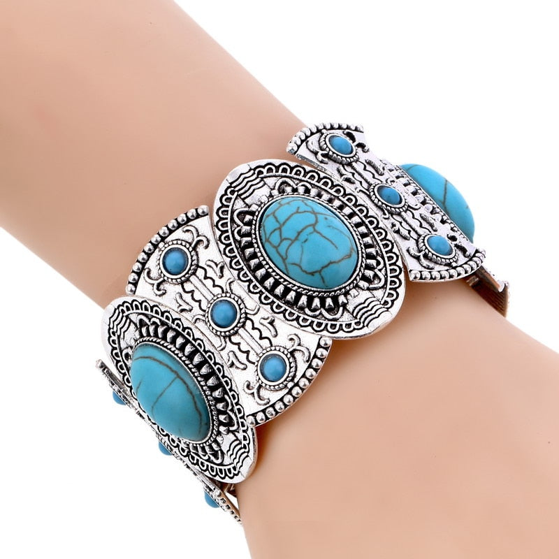 LOVBEAFAS New Fashion Boho Elastic Bracelets &amp; Bangles For Women Ethnic Vintage Stretch Bohemian Femme Bracelets Party Jewelry