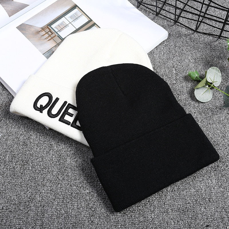 New Arrive Brand King Queen Snapback Cap Men Women BEANIE Sport Hip Hop Hat Couple Embroidery Hat Outdoors Knitting Hat