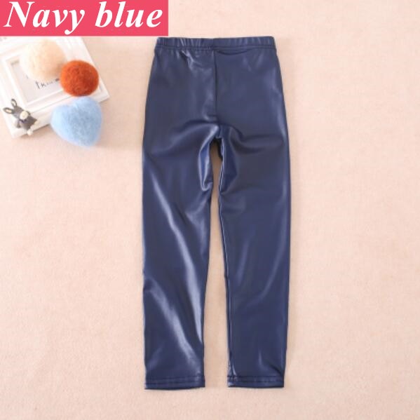 Faux PU Leather Teens Children Kids Girls Leggings Thin Skinny Pencil Pants Spring Autumn Baby Girl Clothes