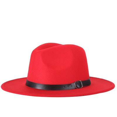 free shipping 2022 new Fashion men fedoras women&#39;s fashion jazz hat summer spring black woolen blend cap outdoor casual hat X XL