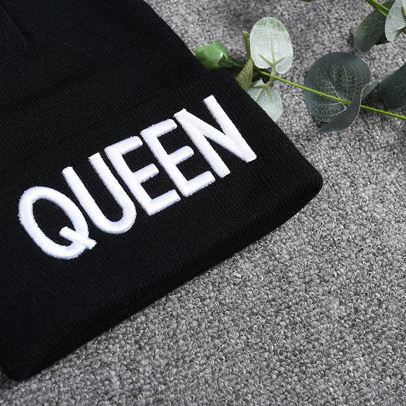 New Arrive Brand King Queen Snapback Cap Men Women BEANIE Sport Hip Hop Hat Couple Embroidery Hat Outdoors Knitting Hat