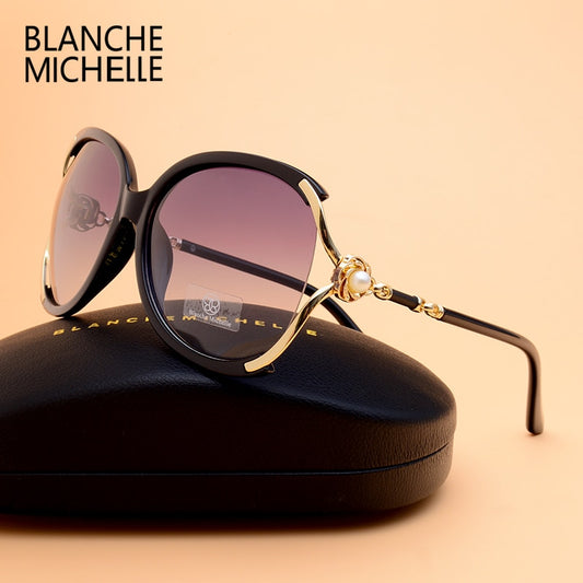 Blanche Michelle 2023 Women Sunglasses Polarized UV400 Brand Designer High Quality Gradient Sun Glasses Female Oculos With Box