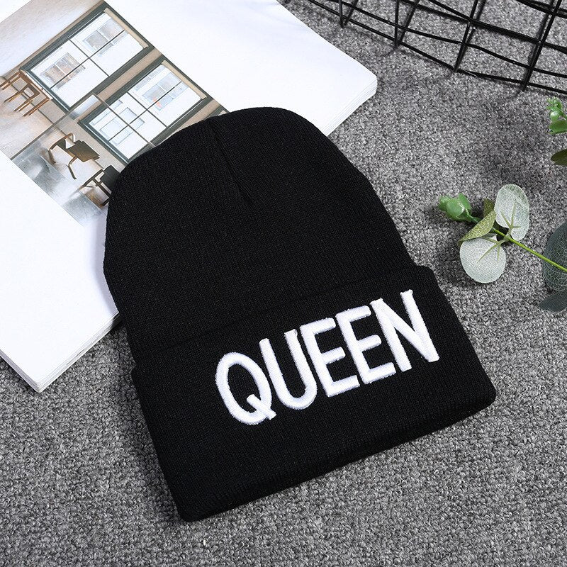 New Arrive Brand King Queen Snapback Cap Men Women BEANIE Sport Hip Hop Hat Couple Embroidery Hat Outdoors Knitting Hat