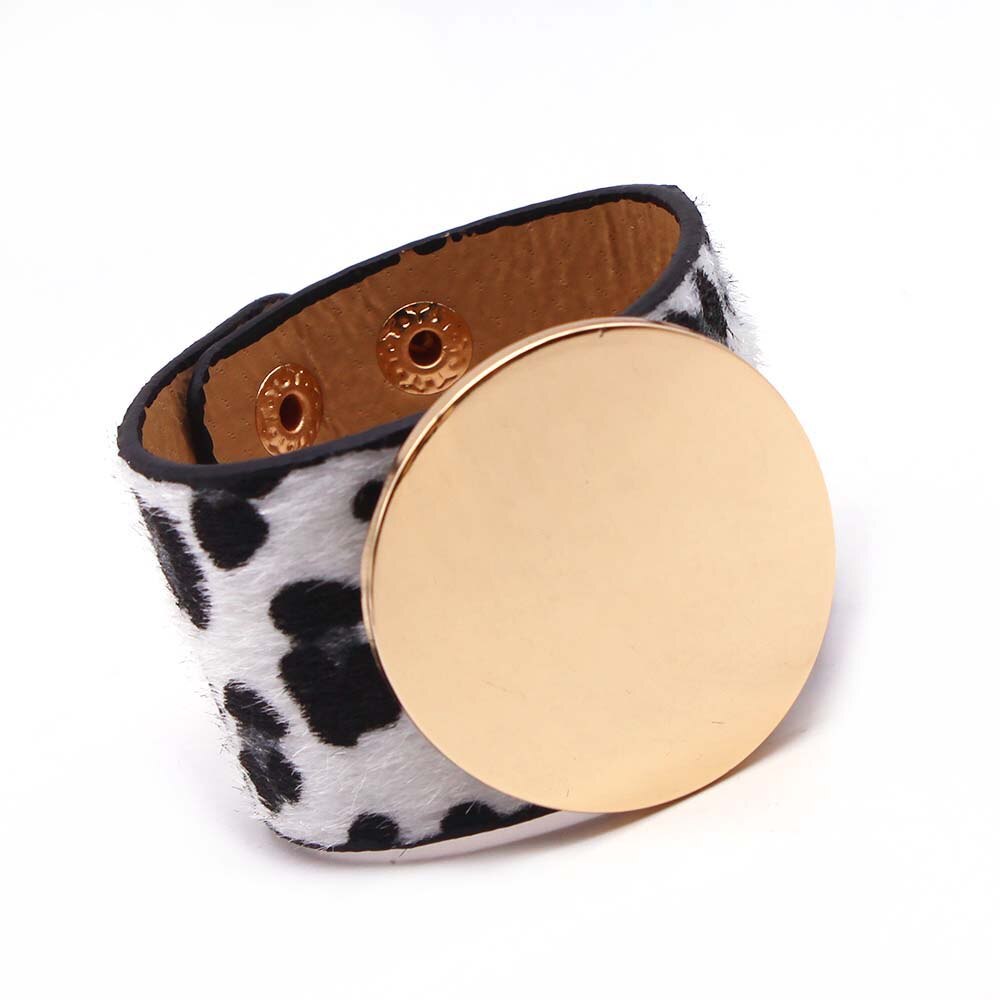 TOTABC Fashion Leopard Charm Leather Bracelets For Women Wristband  V Cuff Wrap Bracelets &amp; Bangles Femme Jewelry Gift