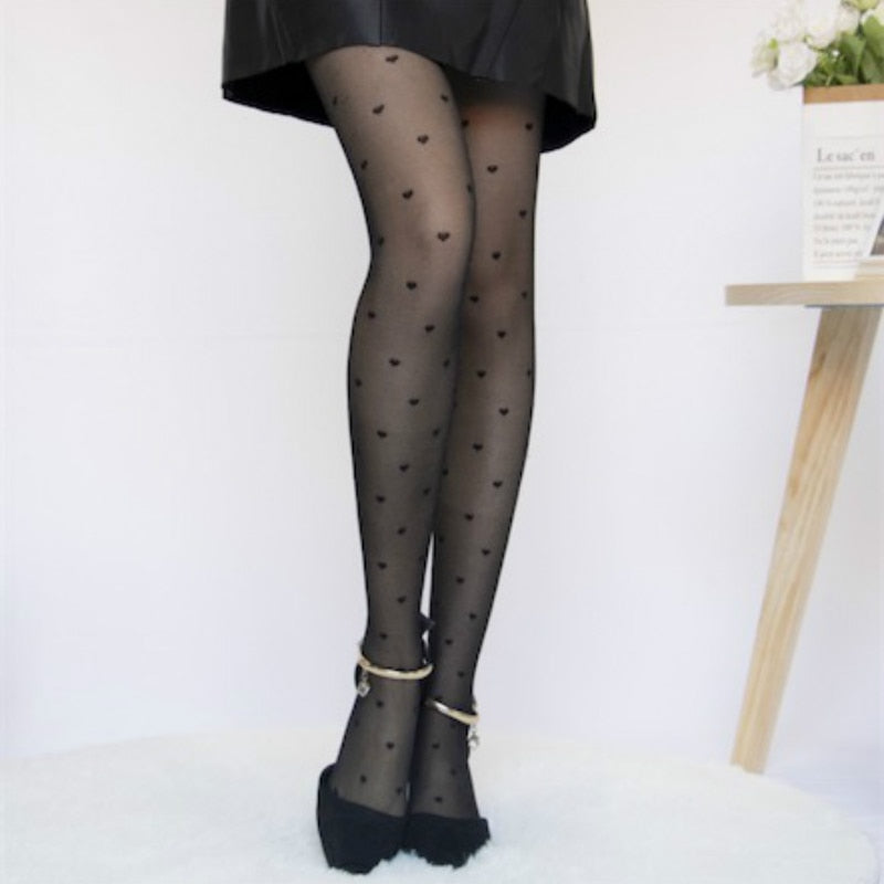 Newest Sheer Women&#39;s Tights Classic Polka Dot Silk Stockings Ladies Vintage Fashion Underwear Sexy Pantyhose Transparent Hosiery