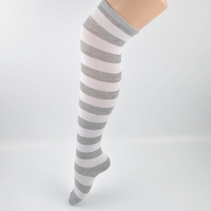 Sexy Stockings Female Thigh High Over The Knee Socks 2023 New Fashion Women's Long Cotton Stockings For Girls Ladies Women