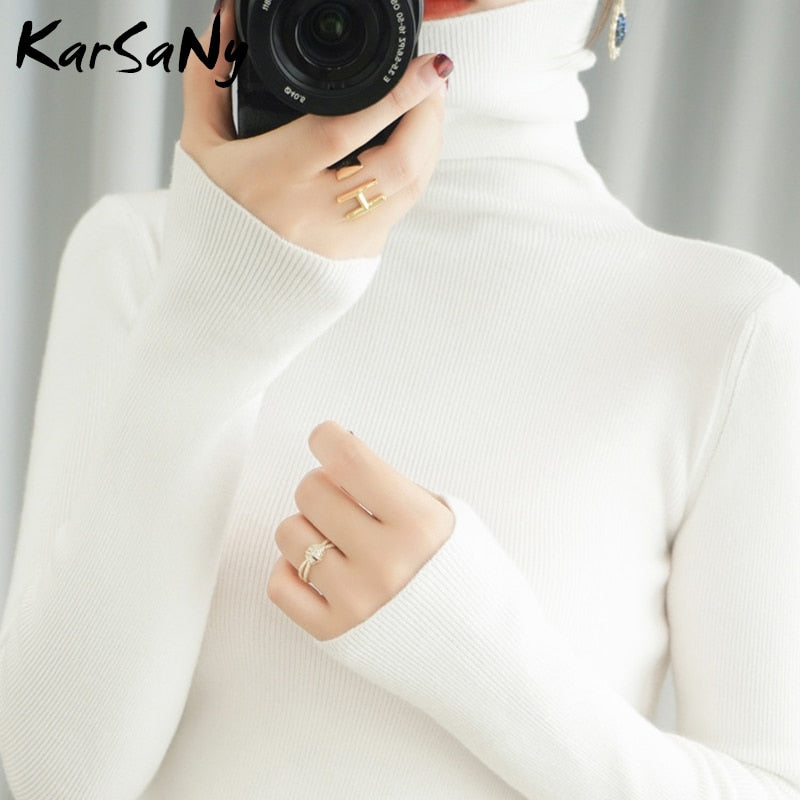 Women&#39;s Sweater Winter Clothes Women 2021 Black Turtleneck Sweaters Winter Warm Women&#39;s Turtlenecks Pullover Sweater Autumn Pull