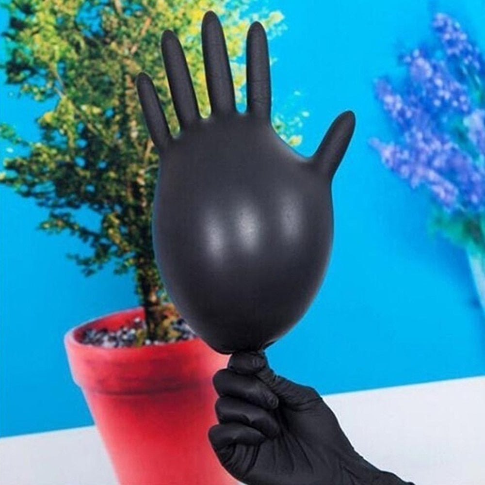 Hot Sale Fast Shipping 10/20pcs Black Guantes Latex Gloves Disposable Nitrile Work Gloves for Home Rubber Food Gloves Tattoo