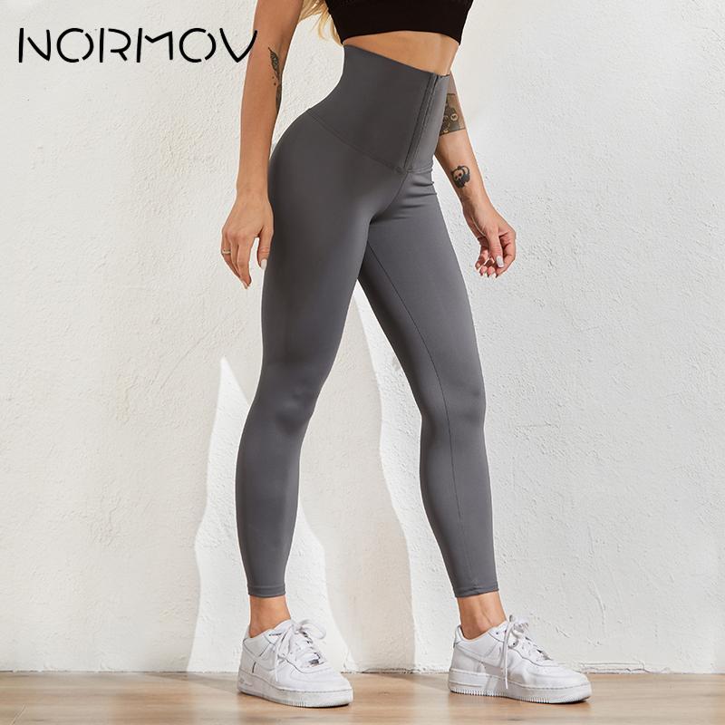 NORMOV High Waist Yoga Pants Leggings For Fitness Stretchy Sport Leggings Sports Pants Push Up Women Fitness Gym Leggings