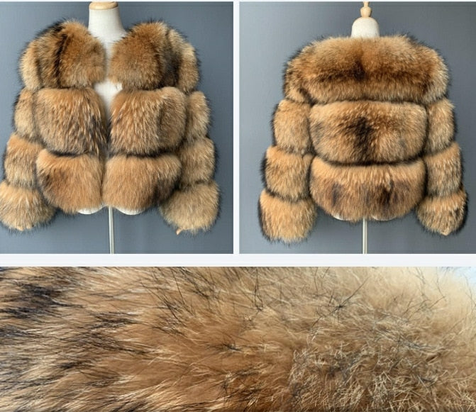 Fur Coat Winter Faux Fur crop Jacket Furry Crop Elegant Thick Warm Outerwear Fake Fur Jacket Chaquetas Mujer