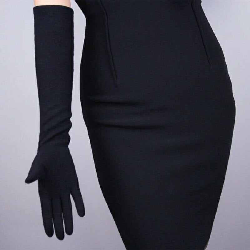 Women Gloves Winter Touch Screen 2021 New Long Style Suede Touch Screen Gloves Black Gray Composite Suede Fashion