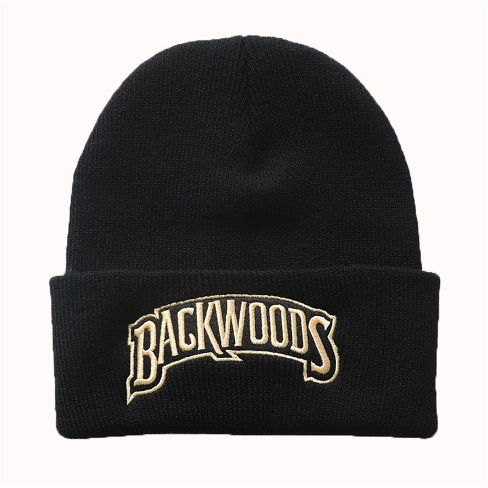 New Knitted Hat Beanies Backwoods Lettering Cap Women Winter Hats for Men Warm Hat Fashion Solid Hip-hop Beanie Hat Unisex Caps