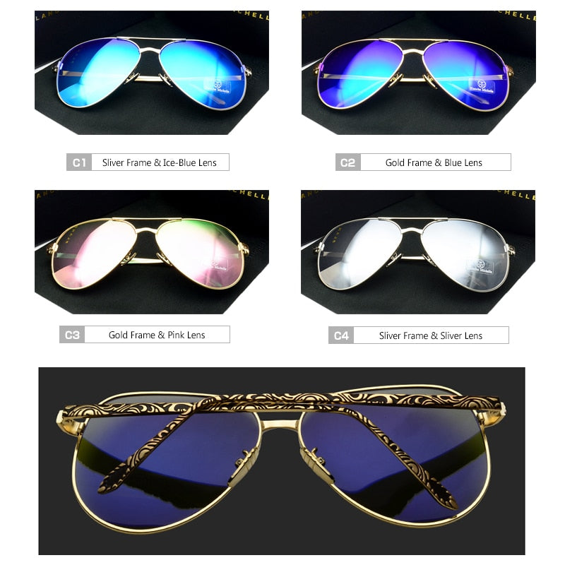 High Quality Pilot Sunglasses Women Polarized UV400 Sunglass Mirror Vintage Sun Glasses 2020 Sunglasses Woman okulary With Box