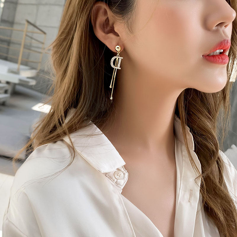 2020 new classic D letter Dangle Earring  fashion jewellery Tassel Earrings party accessories