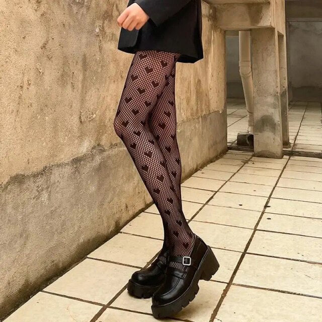 Snake Tights Women Pantyhose 2022 Fashion Pattern Fishnet Stockings Sexy Harajuku Hosiery Nylon Women&#39;s Lolita Tights