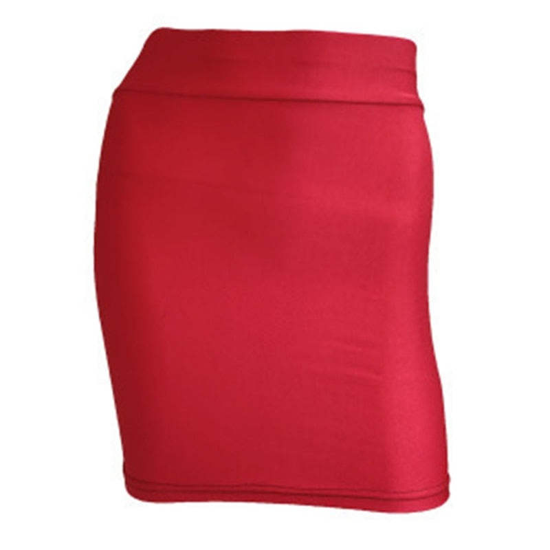 Sexy Women Pencil Mini Skirts 2023 Summer Ladies High Waist Stretchy Slim Bodycon Skirts Club Wear Casual Mini Short Skirts