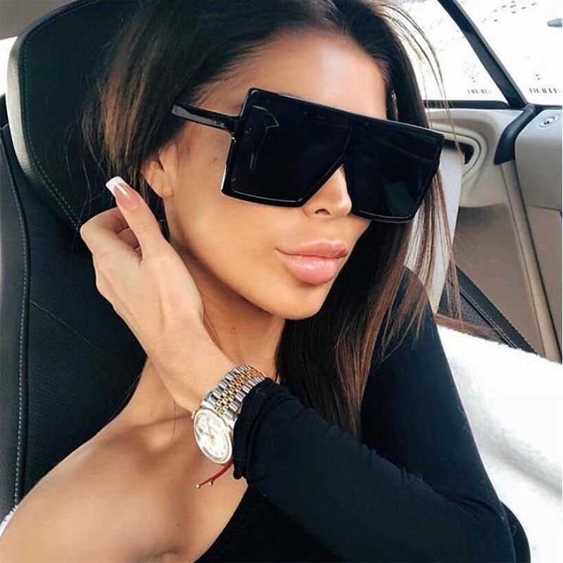 Fashion Square Sunglasses Women 2022 Luxury Designer Sun glasses Woman Retro Female Oversized Glasses lentes de sol mujer