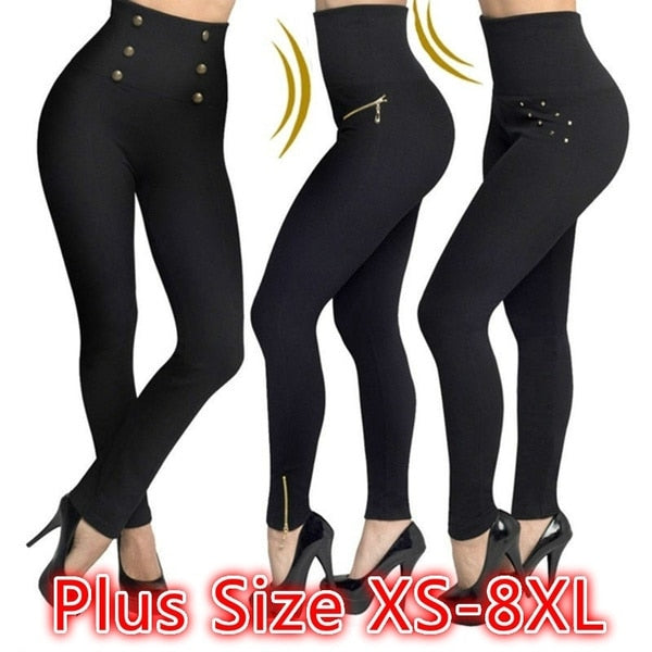 2022 New Women's High Waist Stovepipe Weight Loss Hip Hip Pants Shaping Leggings Shaping Pants Large Size Bodysuit Pants XS-8XL