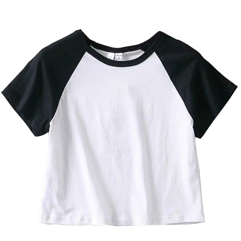 Female Y2K Clothes Star Tops Women Tshirt Harajuku Retro Fashion Gothic Short Sleeve Crop Sexy Tops Aesthetics Tops Short Navel